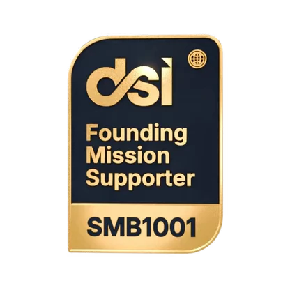DSI Founding Mission Supporter badge for SMB1001